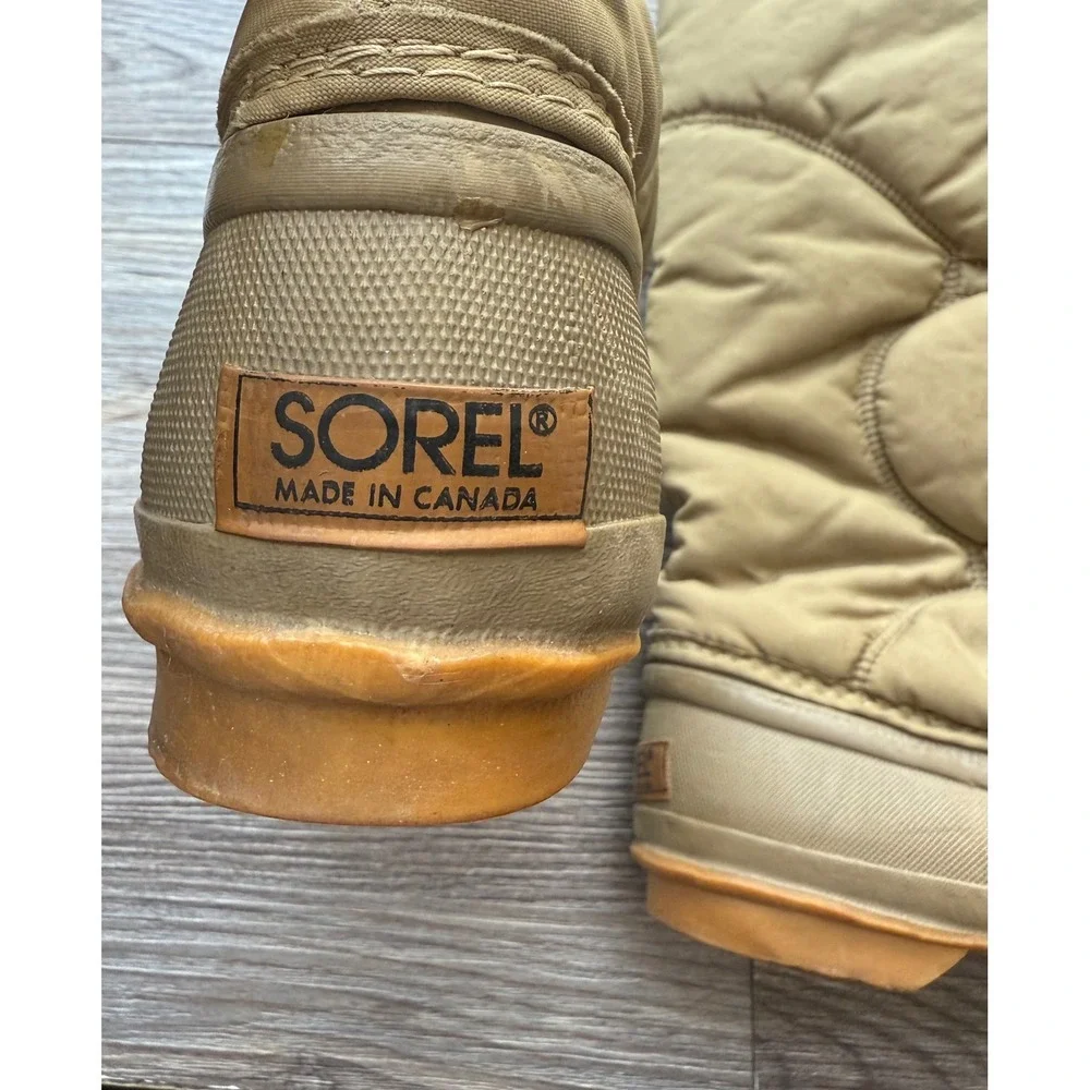 Vintage Sorel Winter Snow Boots Puffer Quilted Insulated Warm Tall Boots Women's